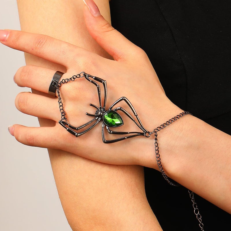 CSIYANJRY99 Snake Hand Chain Bracelet Snake Chain Finger Ring Bracelet Slave Chain Hand Harness Bracelet Snake Pearl Friendship Bracelet Jewelry Accessories - Image 4